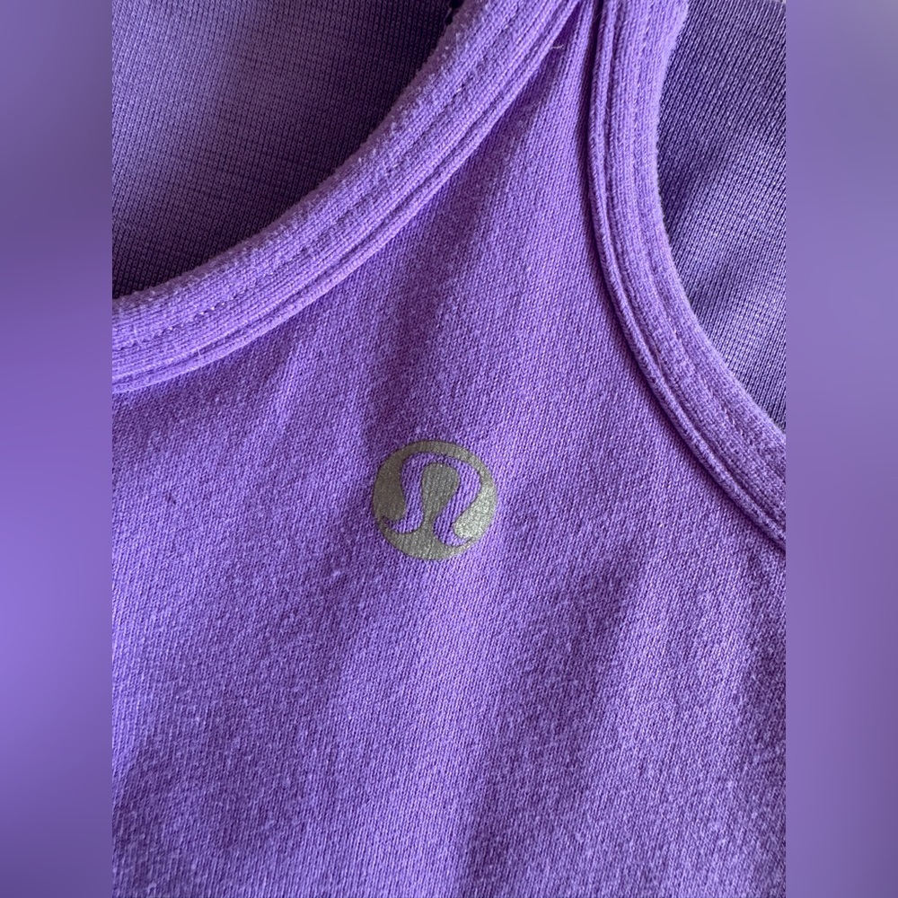Lululemon Power Y Tank *Luon Light Power Purple Size 6 - Picture 5 of 5